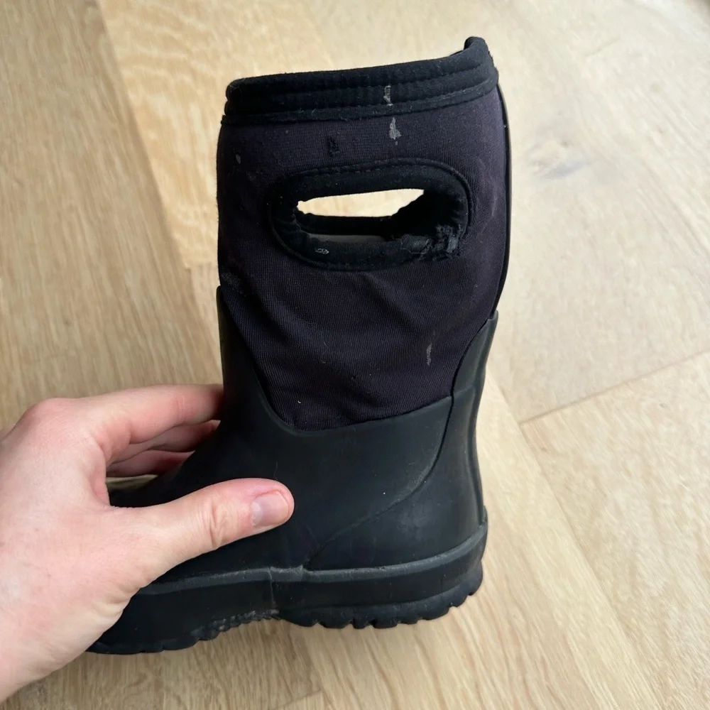 Bogs Black Kids Waterproof Boots